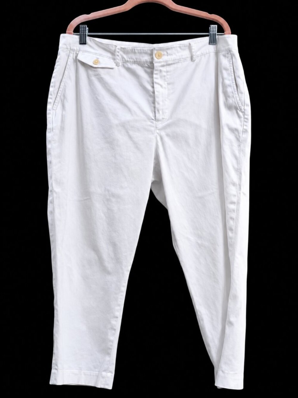 Lauren Ralph Lauren Cotton Womens Sz 16 White Capri Pants 16